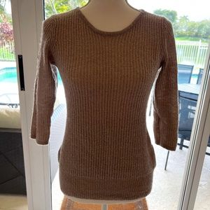 Fenn Wright Manson ~ Wool Blend ~ Sweater ~ Brown & Gold ~ Medium ~ Nice!